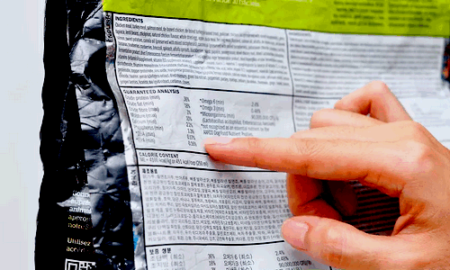 состав корма на упаковке